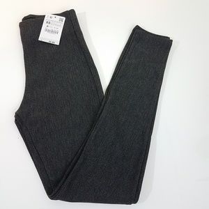 ZARA Herringbone Gray Leggings 5039/228